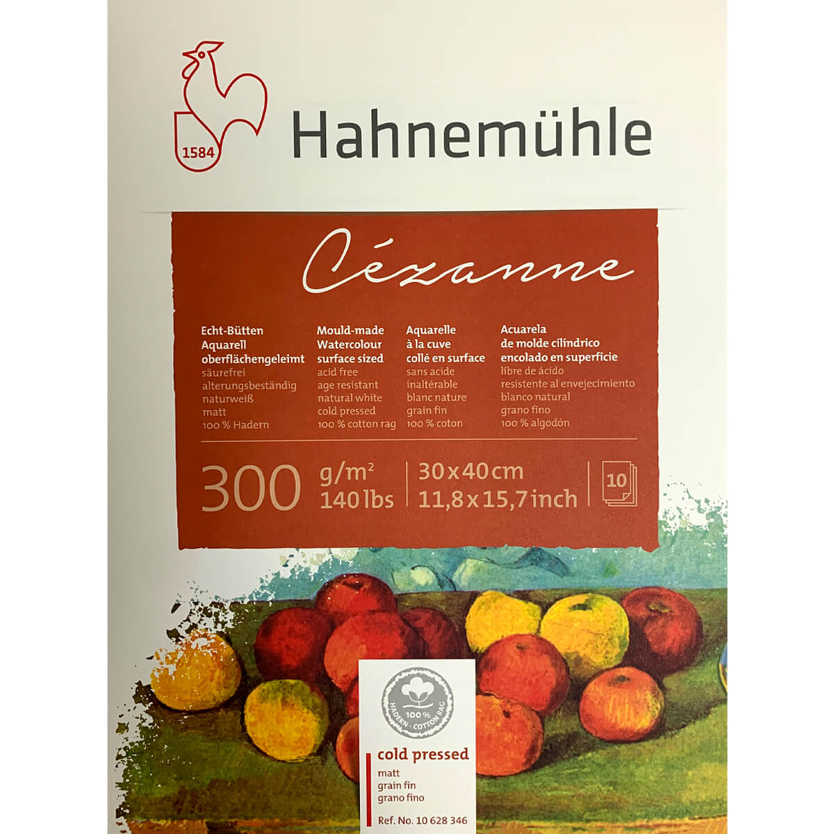 Bloco Para Aquarela Cézanne Hahnemühle Grain Fin 300g/m² 30x40cm